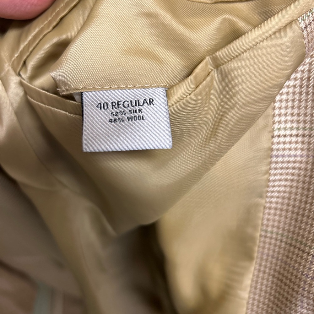 Men's Tan Blazer - Picture 4 of 4
